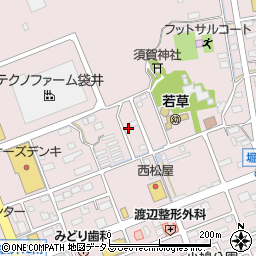 静岡県袋井市堀越734-10周辺の地図
