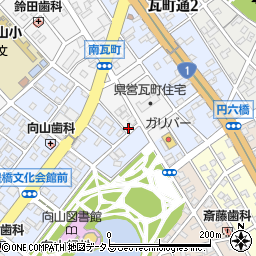 愛知県豊橋市南瓦町116周辺の地図
