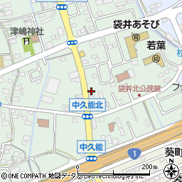 静岡県袋井市久能1363周辺の地図