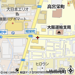 大阪府寝屋川市高宮栄町16周辺の地図