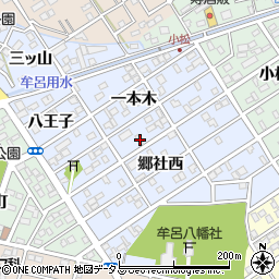 愛知県豊橋市牟呂町一本木72周辺の地図
