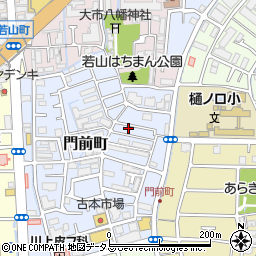 兵庫県西宮市門前町13-6周辺の地図