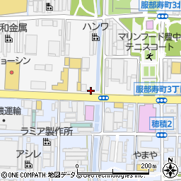 株式会社日邦レンタカーシステム豊中営業所周辺の地図