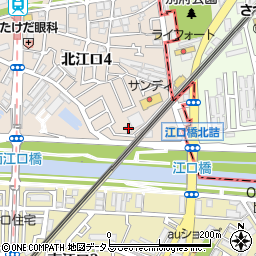 井高野大阪祭典周辺の地図
