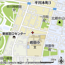 レジデンス岩田Ｂ周辺の地図