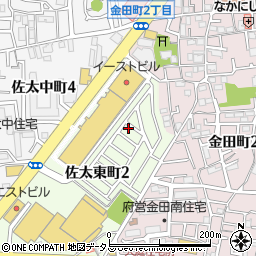 大阪府守口市佐太東町2丁目17-8周辺の地図