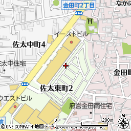 大阪府守口市佐太東町2丁目11-12周辺の地図