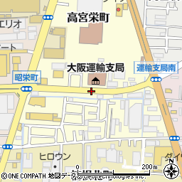 大阪府寝屋川市高宮栄町周辺の地図