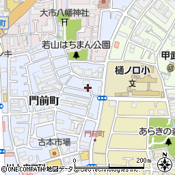 兵庫県西宮市門前町14-35周辺の地図