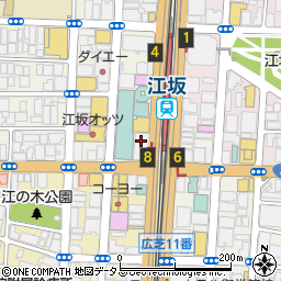 メディアカフェ ポパイ 江坂店周辺の地図