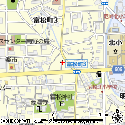 兵庫県尼崎市富松町3丁目10周辺の地図