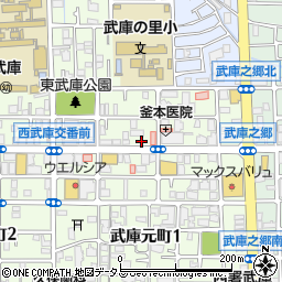元町理容所周辺の地図