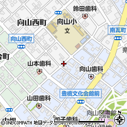 愛知県豊橋市向山大池町周辺の地図