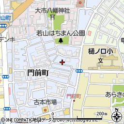 兵庫県西宮市門前町14-38周辺の地図