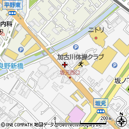 兵庫県加古川市野口町坂元67周辺の地図