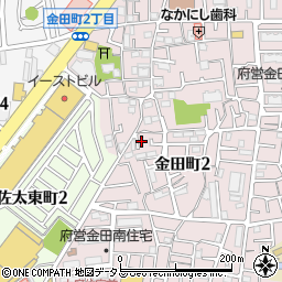 大阪府守口市金田町2丁目35周辺の地図