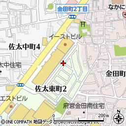 大阪府守口市佐太東町2丁目11-10周辺の地図