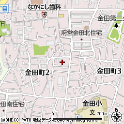 大阪府守口市金田町2丁目30周辺の地図