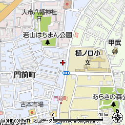 兵庫県西宮市門前町14-26周辺の地図