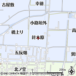 京都府精華町（相楽郡）祝園（針木原）周辺の地図
