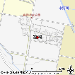 三重県伊賀市富岡周辺の地図