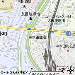 中木田住宅周辺の地図