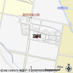 三重県伊賀市富岡周辺の地図