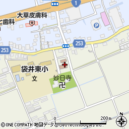 袋井市袋井東コミュニティセンター周辺の地図
