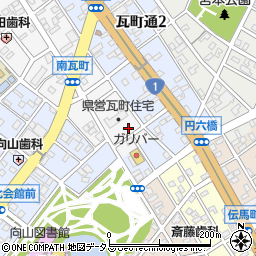愛知県豊橋市南瓦町32周辺の地図