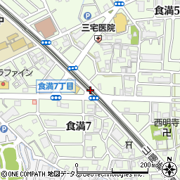 中食満(新幹線下)公園周辺の地図