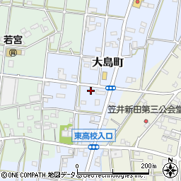 静岡県浜松市中央区大島町611周辺の地図