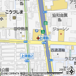松屋豊中上津島店周辺の地図