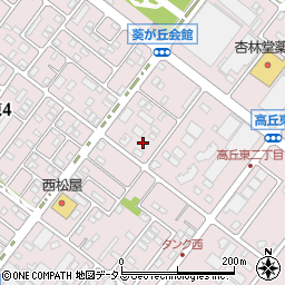 静岡県浜松市中央区高丘東周辺の地図