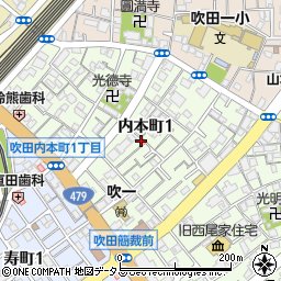 大阪府吹田市内本町1丁目14-5周辺の地図