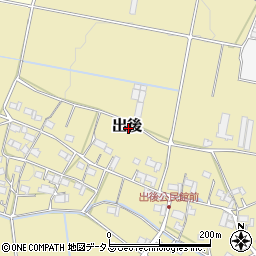 三重県伊賀市出後周辺の地図