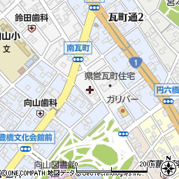 愛知県豊橋市南瓦町114周辺の地図