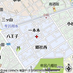 愛知県豊橋市牟呂町一本木70周辺の地図