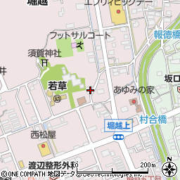 静岡県袋井市堀越761周辺の地図