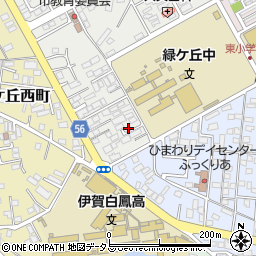 三重県伊賀市緑ケ丘本町4068-3周辺の地図