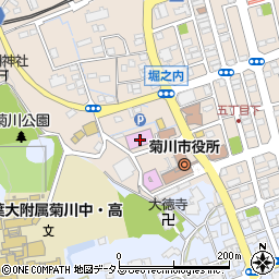 菊川市堀之内体育館周辺の地図
