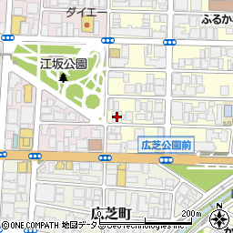セブンイレブン江坂公園前店周辺の地図