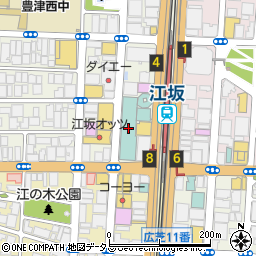 ドコモショップ江坂店周辺の地図