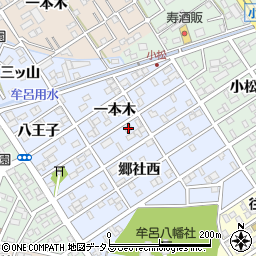 愛知県豊橋市牟呂町一本木69周辺の地図