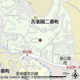 兵庫県西宮市苦楽園二番町周辺の地図