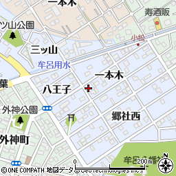 愛知県豊橋市牟呂町一本木30周辺の地図