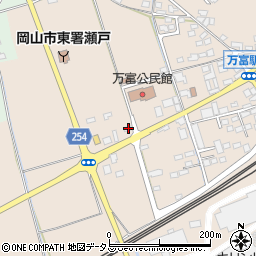 岡山県岡山市東区瀬戸町万富190周辺の地図