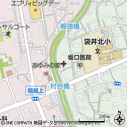 静岡県袋井市久能1543-1周辺の地図