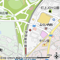 大阪府寝屋川市打上中町12周辺の地図