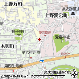 三重県伊賀市上野万町1974周辺の地図
