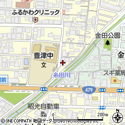 大阪府吹田市垂水町2丁目38周辺の地図